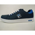 Casual Azul oscuro PU Caucho Outsole Skate Shoes Calzado